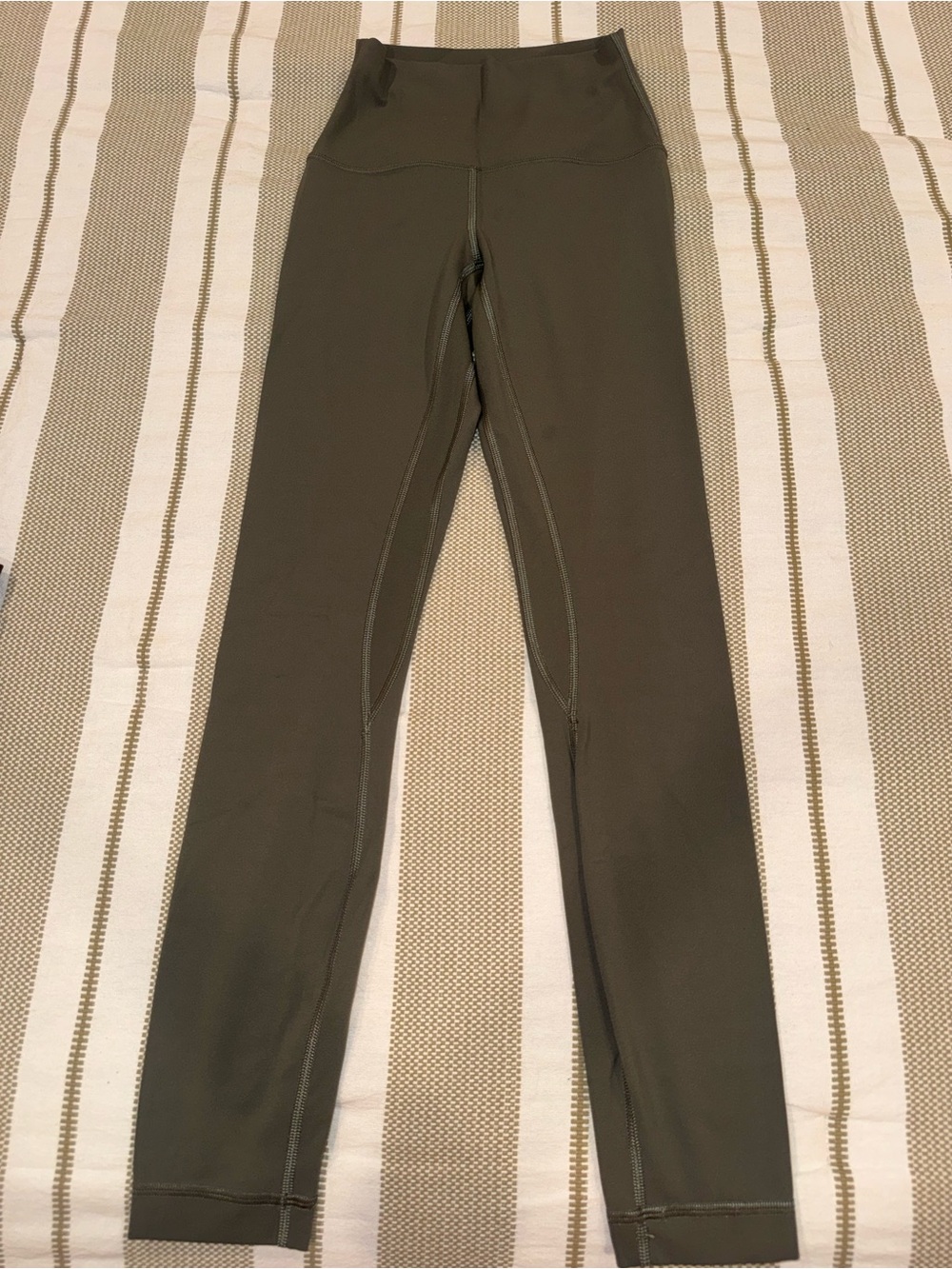 lululemon athletica Olive Green High-Waist Leggings